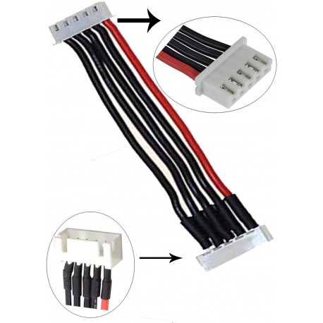CABLE ALARGADOR PARA CONECTOR DE BATERIA 4S JST XH 10CM