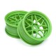 HPI TECH 7 WHEEL GREEN 52X26X+6MM OFFSET (2PCS)