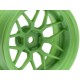 HPI TECH 7 WHEEL GREEN 52X26X+9MM OFFSET (2PCS)