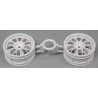 TAMIYA ONE PIECE MESH WHEELS (WHITE) (+2)