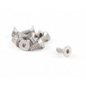 TITANIUM M4X10  CONTERSUNK HEX SCREW (10 PCS)