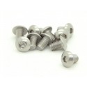 TITANIUM M4X6 BUTTON HEAD HEX SCREW (10 PCS)