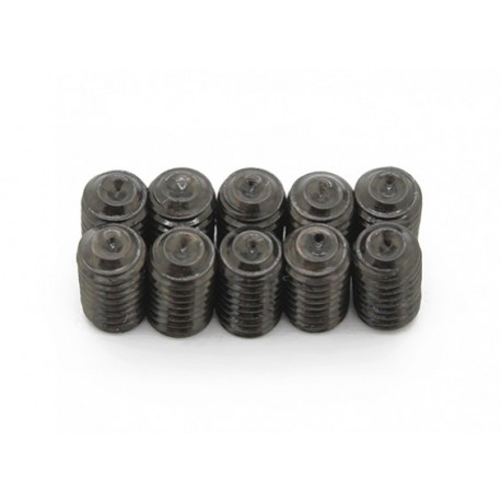 SCREW GRUB HEX 5X8MM STEEL BLACK (10 PCS)