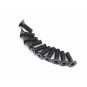 SCREW COUNTERSUNK HEX 4X12MM STEEL BLACK
