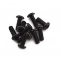 SCREW BUTTON HEAD HEX 3X10MM STEEL BLACK (10 PCS)