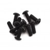 SCREW BUTTON HEAD HEX 3X10MM STEEL BLACK (10 PCS)