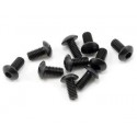 SCREW BUTTON HEAD HEX 3X6MM STEEL BLACK (10 PCS)