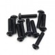 SCREW BUTTON HEAD HEX 3X12MM STEEL BLACK (10 PCS)