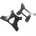 YEAH RACING FRONT & REAR GRAPHITE DAMPER MOUNT FOR TAMIYA TOP FORCE