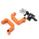 YEAH RACING BALL BEARING ALUMINUM C-HUB SET FOR HPI RS4 SPORT3 ORANGE