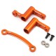 YEAH RACING ALUMINUM BALL BEARING STEERING ARM SET FOR HPI RS4 SPORT3 ORANGE
