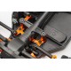 YEAH RACING ALUMINUM BALL BEARING STEERING ARM SET FOR HPI RS4 SPORT3 ORANGE