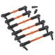 YEAH RACING 7075 ALUMINUM TIE ROD SET FOR HPI RS4 SPORT3 ORANGE