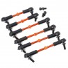 YEAH RACING 7075 ALUMINUM TIE ROD SET FOR HPI RS4 SPORT3 ORANGE