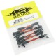 YEAH RACING 7075 ALUMINUM TIE ROD SET FOR HPI RS4 SPORT3 ORANGE