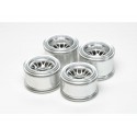 TAMIYA F104 METAL PLATED MESH WHEEL SET FOR RUBBER TIRES