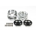 TAMIYA 5 SPOKE 2-PIECE WHEELS (BLACK)