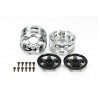 TAMIYA 5 SPOKE 2-PIECE WHEELS (BLACK)