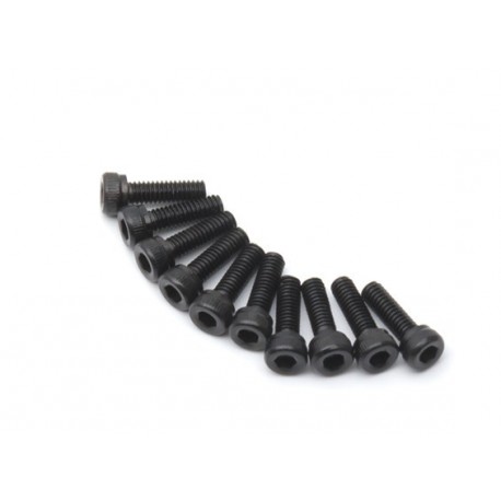 SCREW SOCKET HEAD HEX M3X8 STEEL BLACK (10PCS)