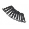 SCREW COUNTERSUNK HEX 3X14MM STEEL BLACK (10PCS)