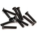 SCREW COUNTERSUNK HEX 3X18MM STEEL BLACK (10 PCS)