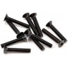 SCREW COUNTERSUNK HEX 3X18MM STEEL BLACK (10 PCS)