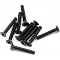SCREW COUNTERSUNK HEX 3X20MM STEEL BLACK (10PCS)