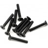 SCREW COUNTERSUNK HEX 3X20MM STEEL BLACK (10PCS)