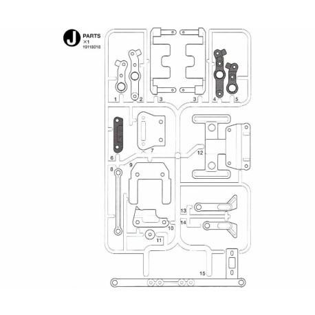TAMIYA TA02 J PARTS MOUNT DOBLEDECK