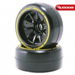  SWEEP 1/10 FORMULA 1 FRONT LOW PROFILE TIRES PRE-GLUED MEDIUM COMPOUND 27MM 2PCS
