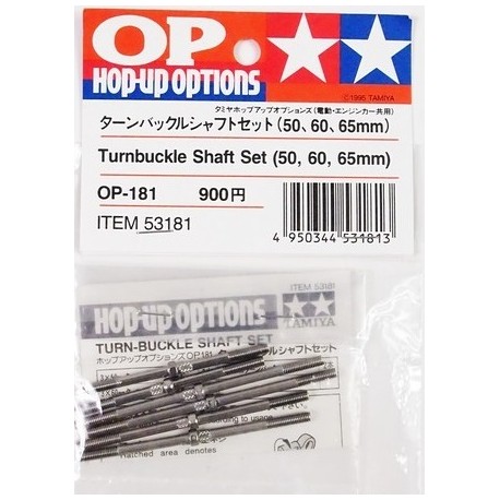 TAMIYA TURN BUCKLE SHAFT SET (50,60,65MM)