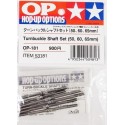 TAMIYA TURNBUCKLE SHAFT SET (50,60,65MM)