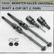 TAMIYA MONSTER RACER UHIVERSAL SHAFT & CUP SET (1 PAIR)
