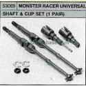 TAMIYA MONSTER RACER UHIVERSAL SHAFT & CUP SET (1 PAIR)