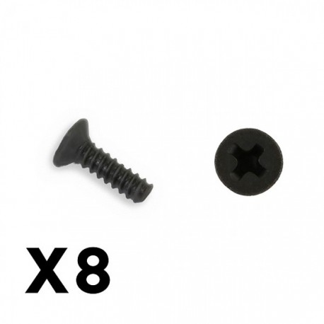 FTX OUTBACK MINI 3.0 FLAT HEAD SELF TAPPING SCREW 1.7X6 (8PCS)