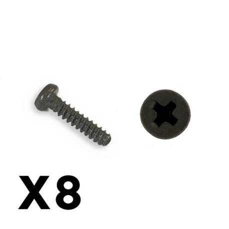 FTX OUTBACK MINI 3.0 ROUND HEAD SELF TAPPING SCREW 1.4X6 (8P)