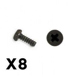 FTX OUTBACK MINI 3.0 ROUND HEAD SELF TAPPING SCREW 1.7X5 (8PC)