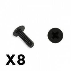 FTX OUTBACK MINI 3.0 BUTTON HEAD METRIC HEX SCREW 2X5 (8PC)