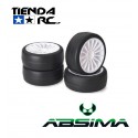 ABSIMA SLICK WHEEL SET 15 SPOKE (WHITE)