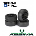 ABSIMA SLICK WHEEL SET 15 SPOKE (BLACK)
