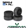 ABSIMA SLICK WHEEL SET 15 SPOKE (BLACK)
