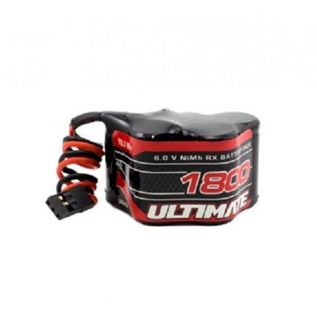 BATERÍA ULTIMATE NIMH RECEPTOR PIRAMIDE 6.0V. 1800MAH CONEXIÓN JR