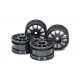 TAMIYA M-CHASSIS 11-SPOKE WHEELS Black/4Pcs