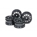 TAMIYA M-CHASSIS 11-SPOKE WHEELS Black/4Pcs