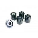 ABSIMA 1:10 ALU. HUB NUT M4 BLACK (4)