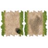 2x Medias Rectas De Tierra Y Hierba Para Circuito 1/24 1/18 RC Crawler Park