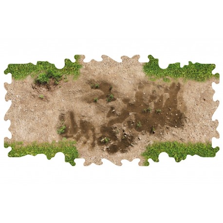 2x Cruces Con Charco De Agua Para Circuito 1/24 1/18 RC Crawler Park