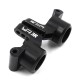 YEAH RACING ALUMINUM 7075 REAR HUBS 3 DEGREE BLACK FOR TAMIYA XV-01