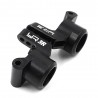 YEAH RACING ALUMINUM 7075 REAR HUBS 3 DEGREE BLACK FOR TAMIYA XV-01