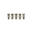 TAMIYA 5X5MM ALUMINUM HEX HEAD BALL CONECTOR (FLUORINE COATED)
